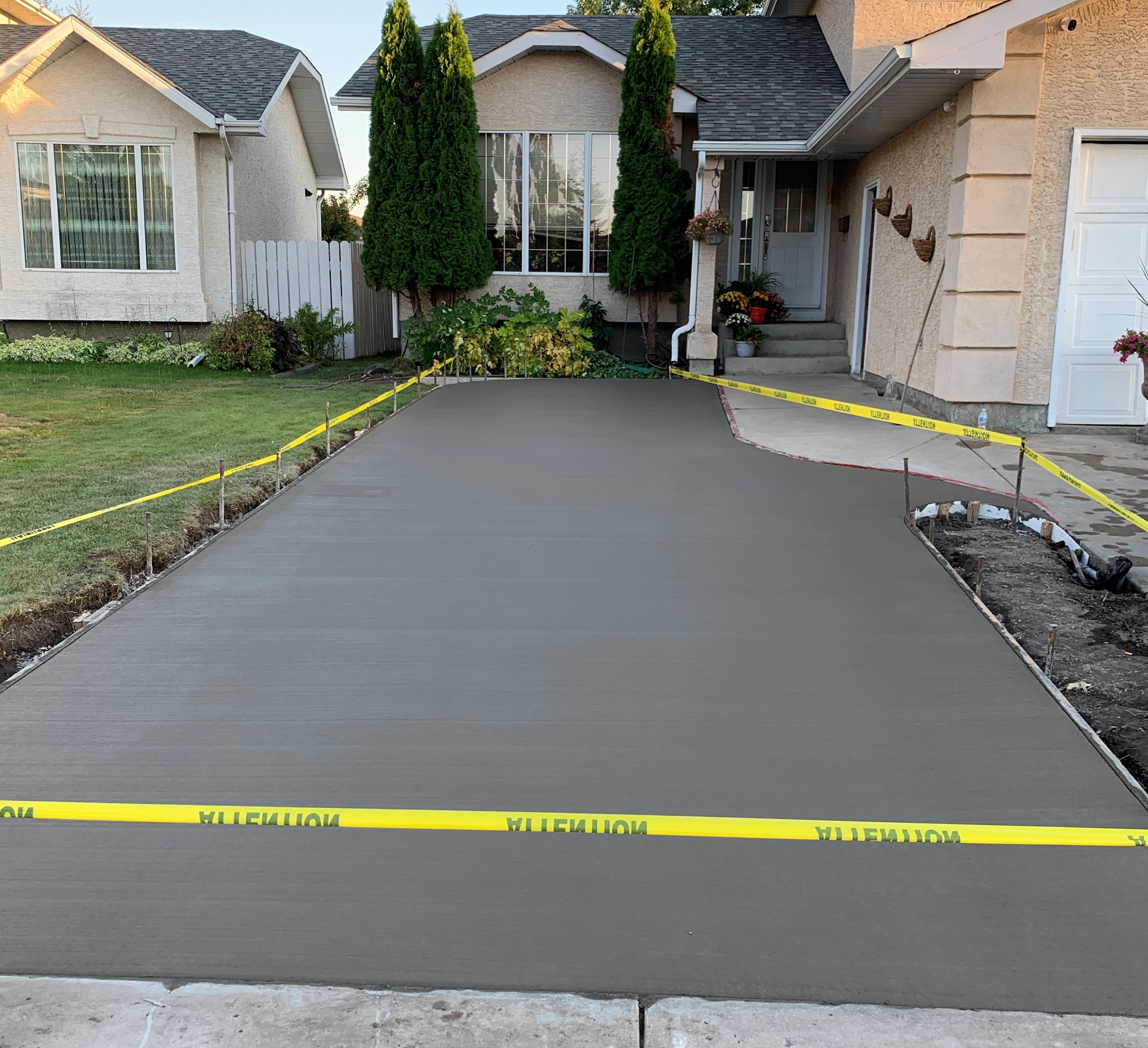 Slide 2: Sidewalk pour
